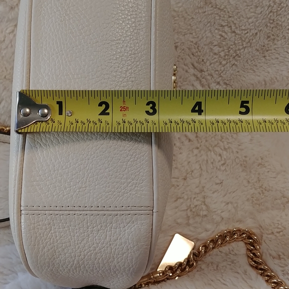 Coach Isla Leather Crossbody Handbag Purse, Chalk - Picture 10 of 11